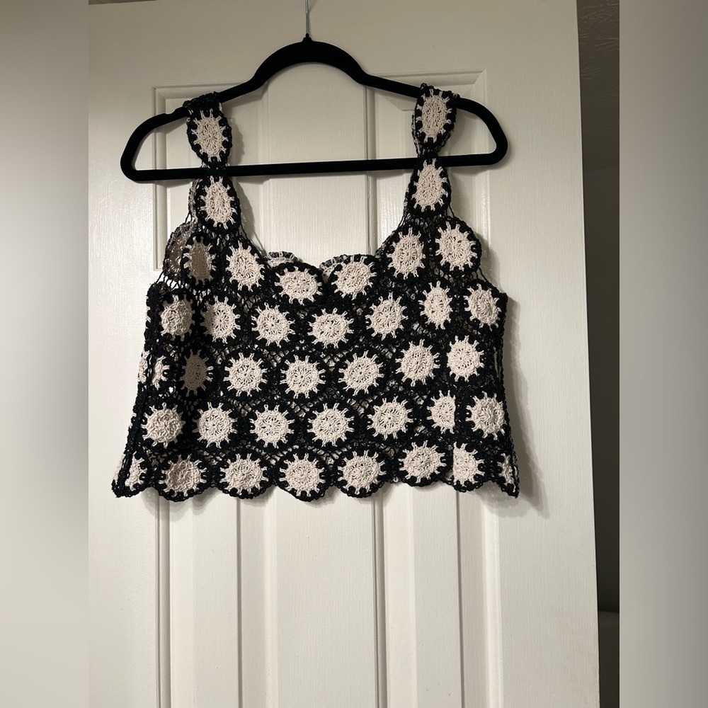 Women’s crochet shirt- cropped - Picture 2 of 4